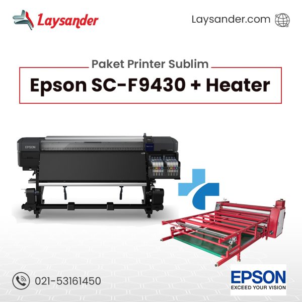 Paket Printer Sublim Epson SC F9430 Heater Laysander