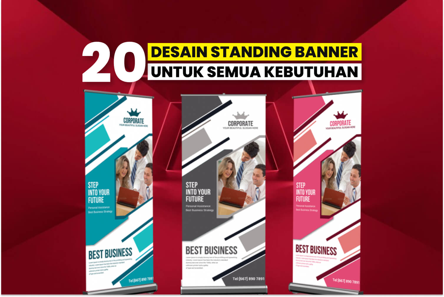 20 Contoh Desain Standing Banner Untuk Bisnis &Amp; Acara