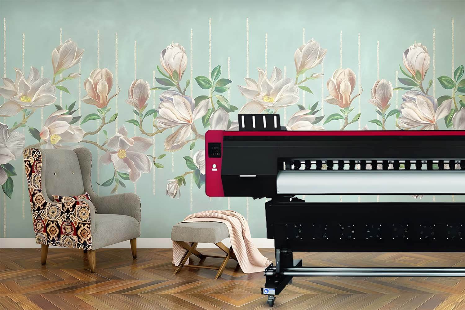 Koleksi Stiker Dinding Berwarna Cerah Dicetak Oleh Printer Ecosolvent, Simbolisasi Peluang Bisnis Dekorasi Rumah.