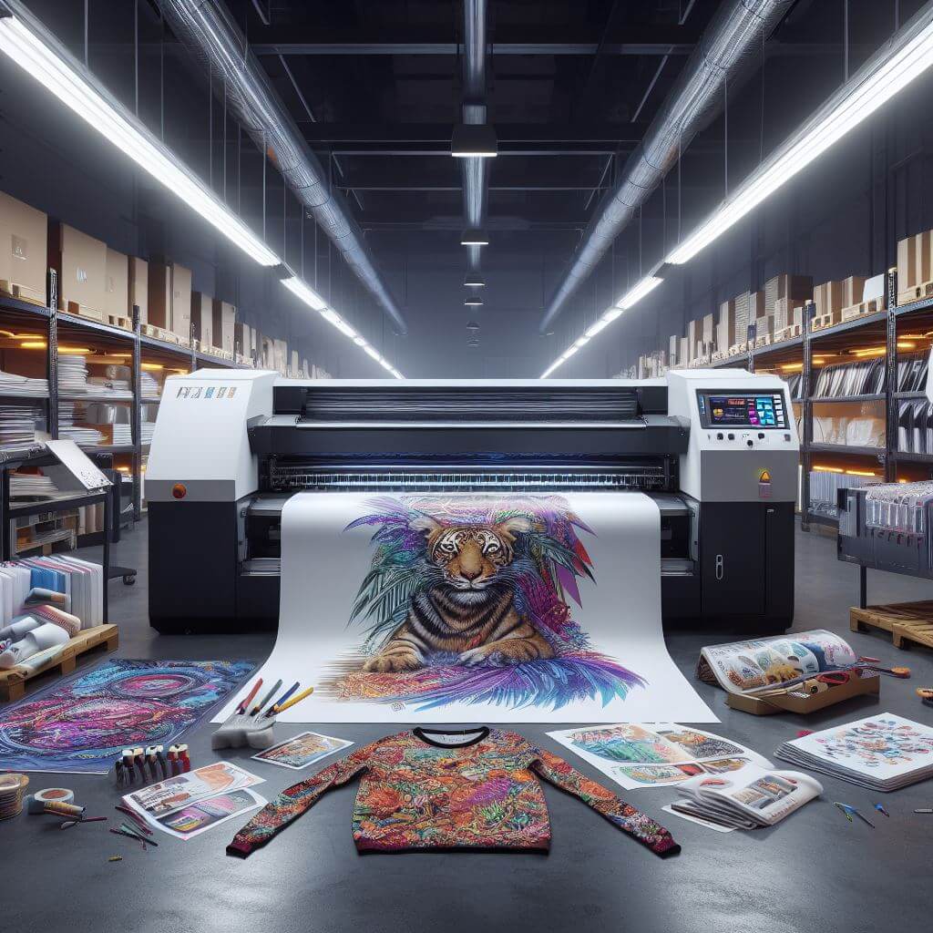 Mesin Digital Printing Cetak Merchandise Dengan Desain Kompleks.