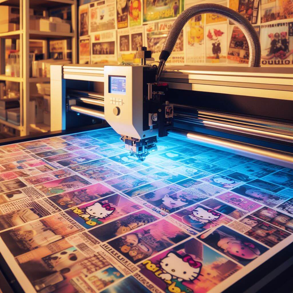 Printer Uv Mencetak Desain Pada Merchandise, Tinta Cepat Kering.