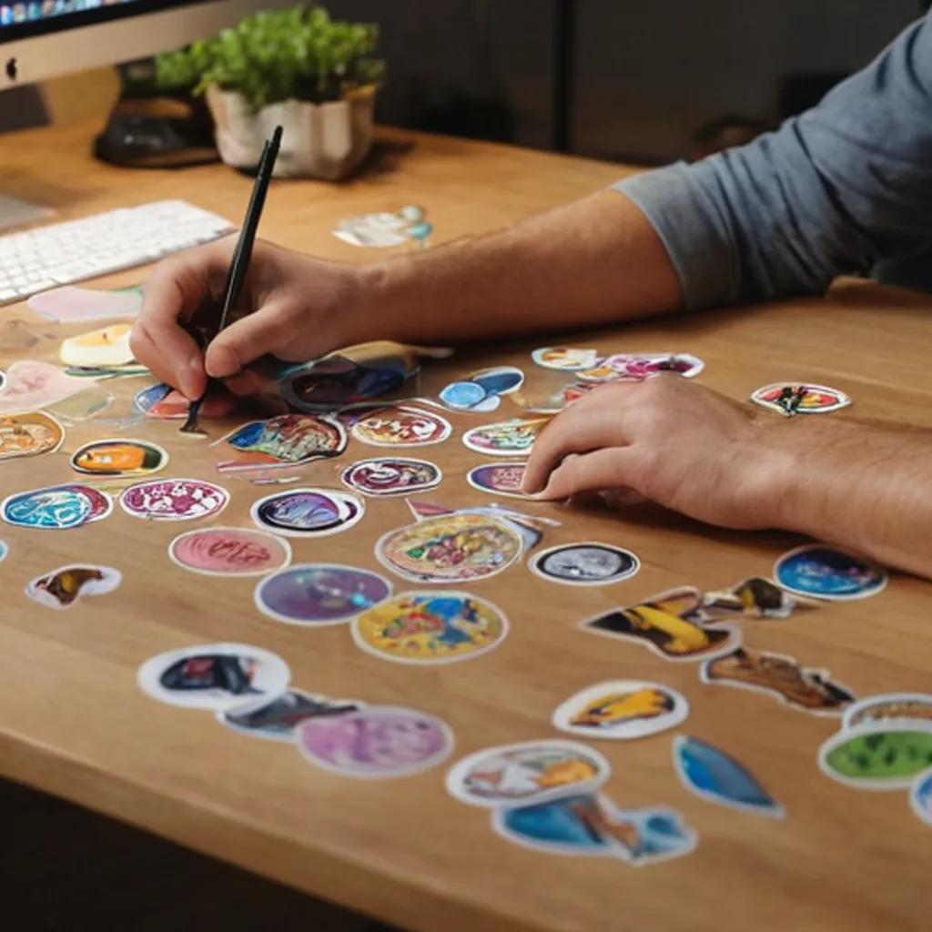 Desainer Ciptakan Desain Sticker Inovatif Dan Unik