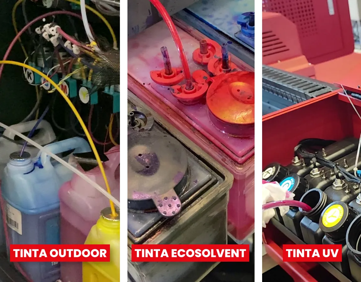 Perbandingan Jenis Tinta Uv, Ecosolvent, Dan Solvent Untuk Printer Outdoor.