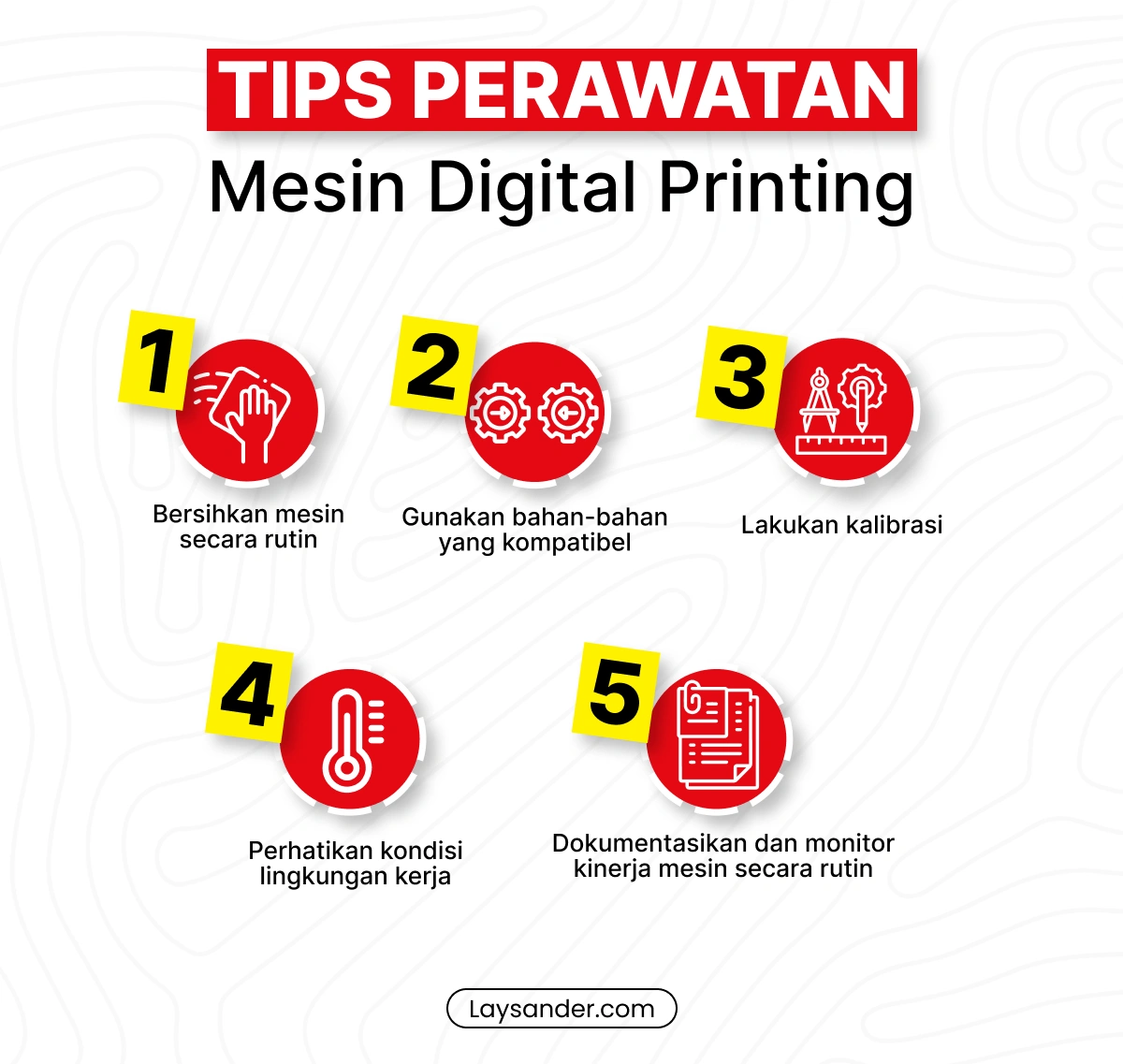 Infografis Tips Perawatan Mesin Digital Printing Untuk Menjaga Performa Dan Durabilitas.