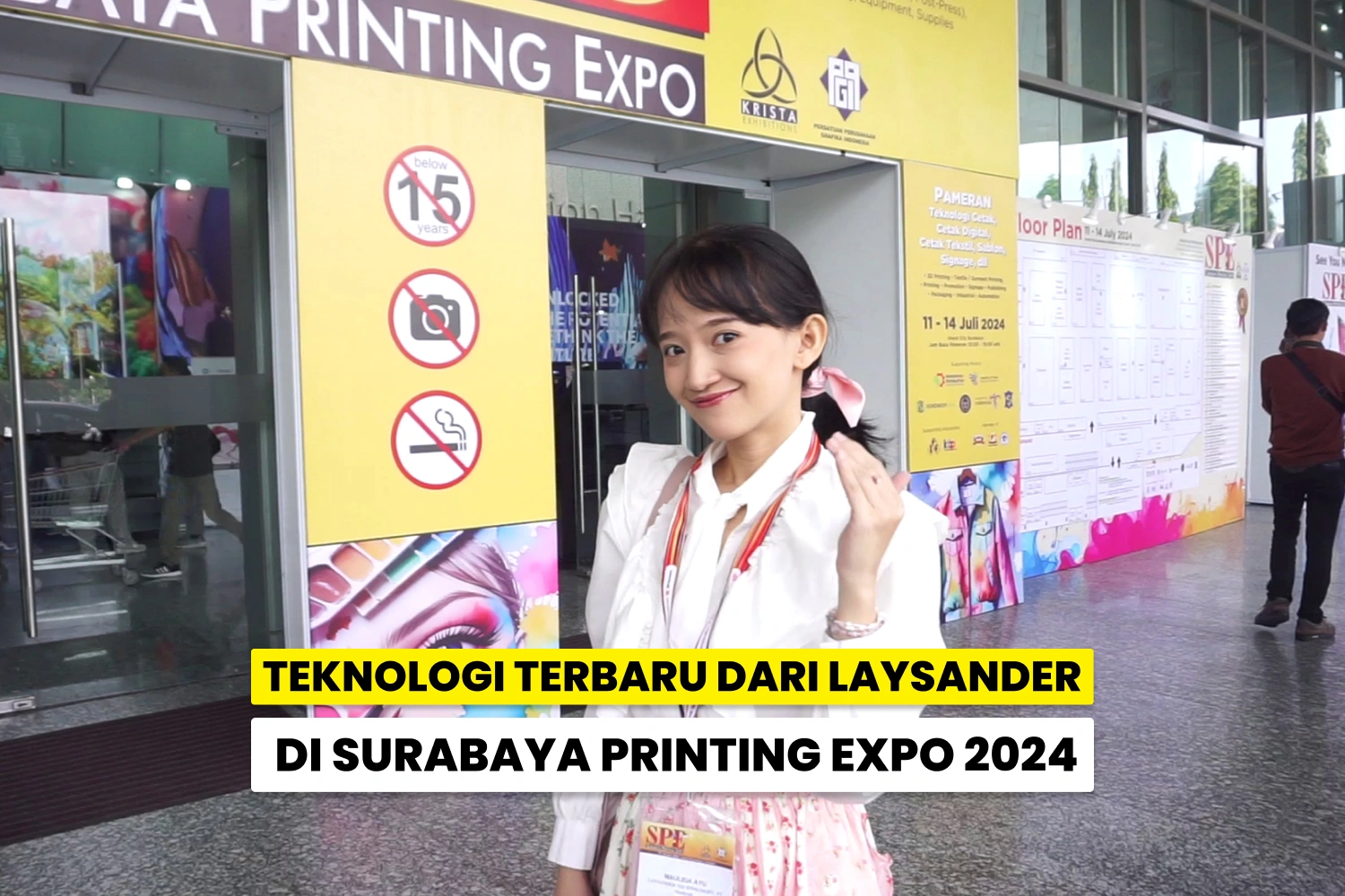 Gate Surabaya Printing Expo 2024 Dan Logo Laysander.