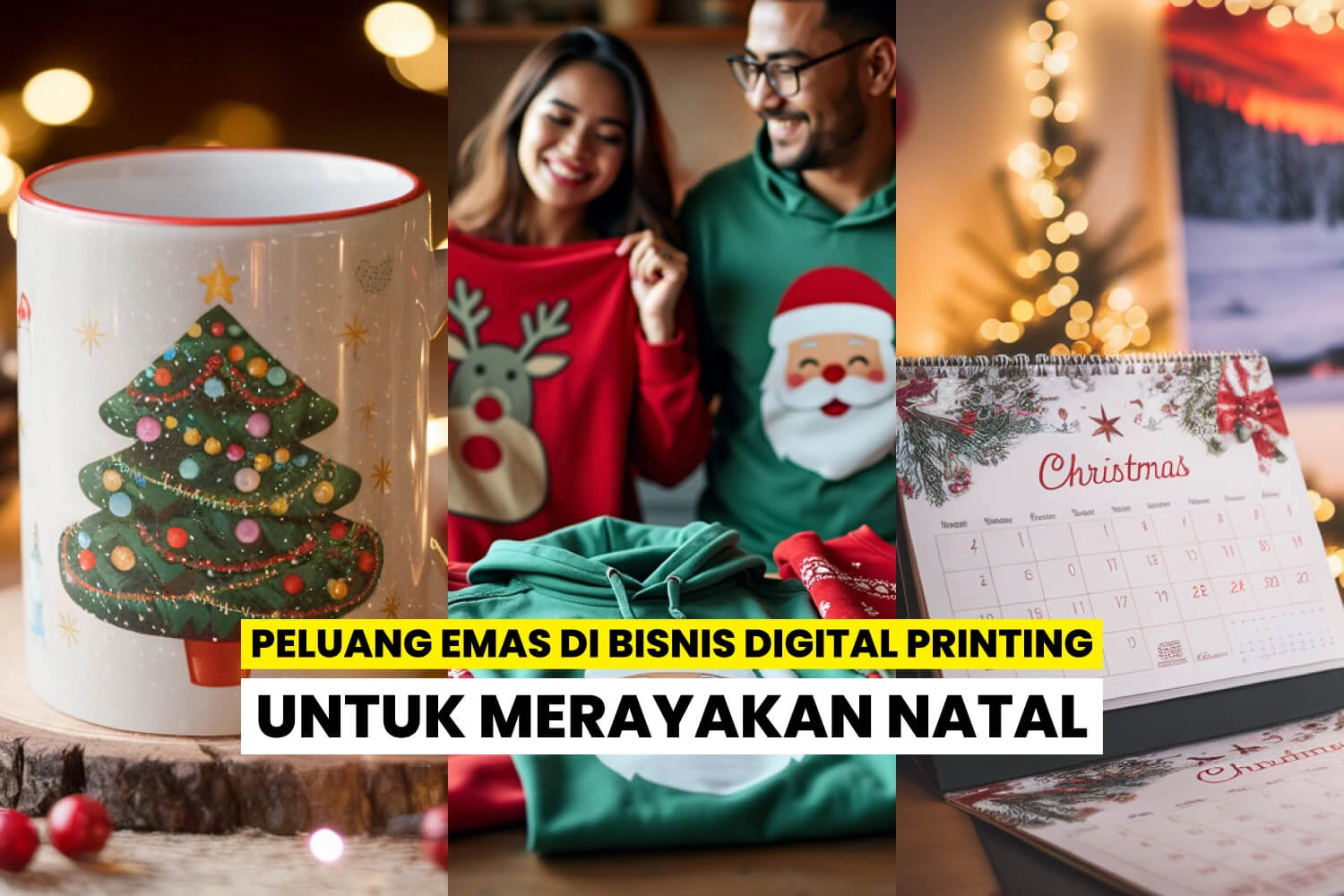 Beragam Produk Digital Printing Dengan Tema Natal.