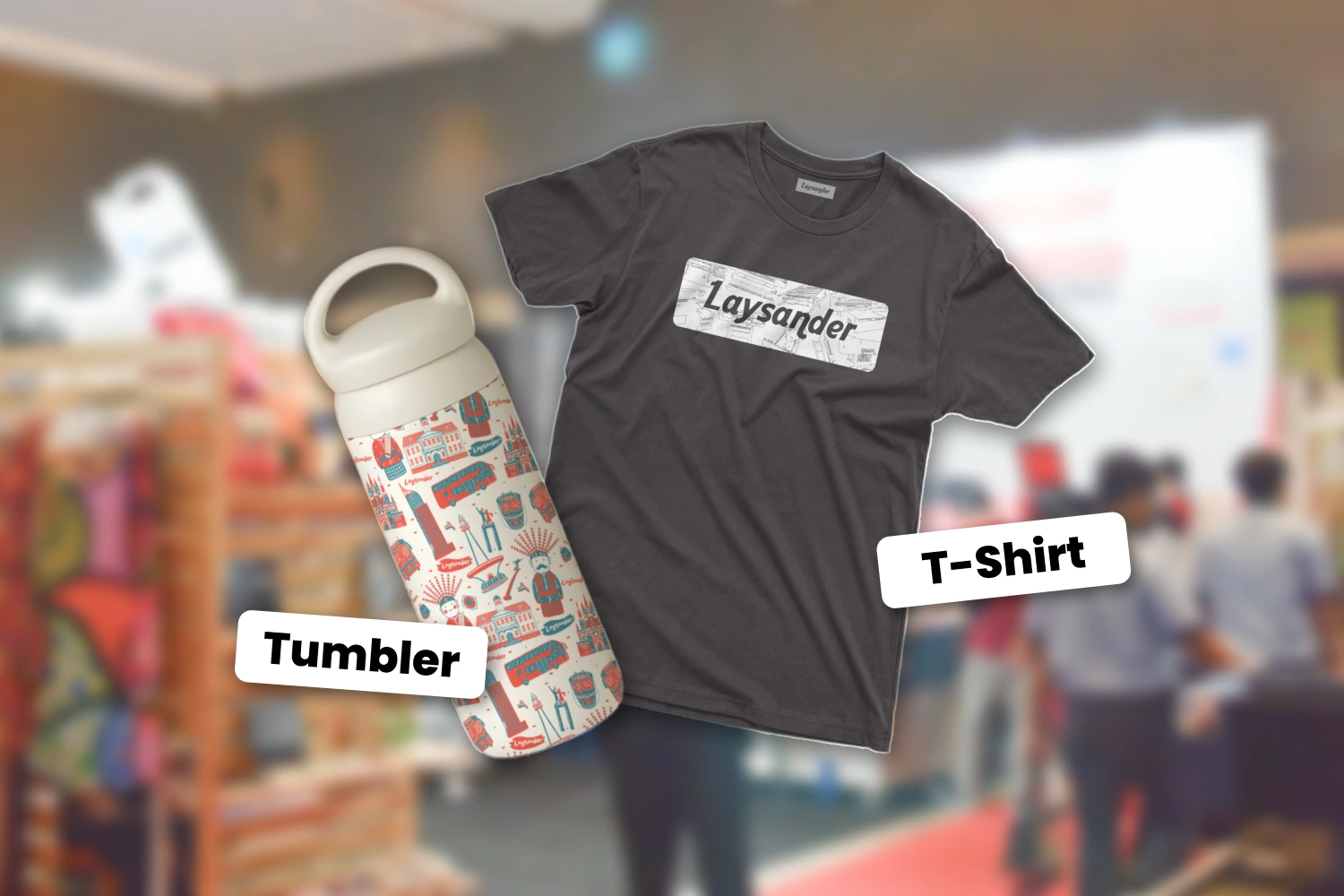 Produk Tumbler Atau T-Shirt Dari Laysander.