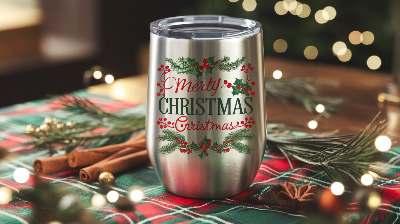 Tumbler Dengan Tema Natal.